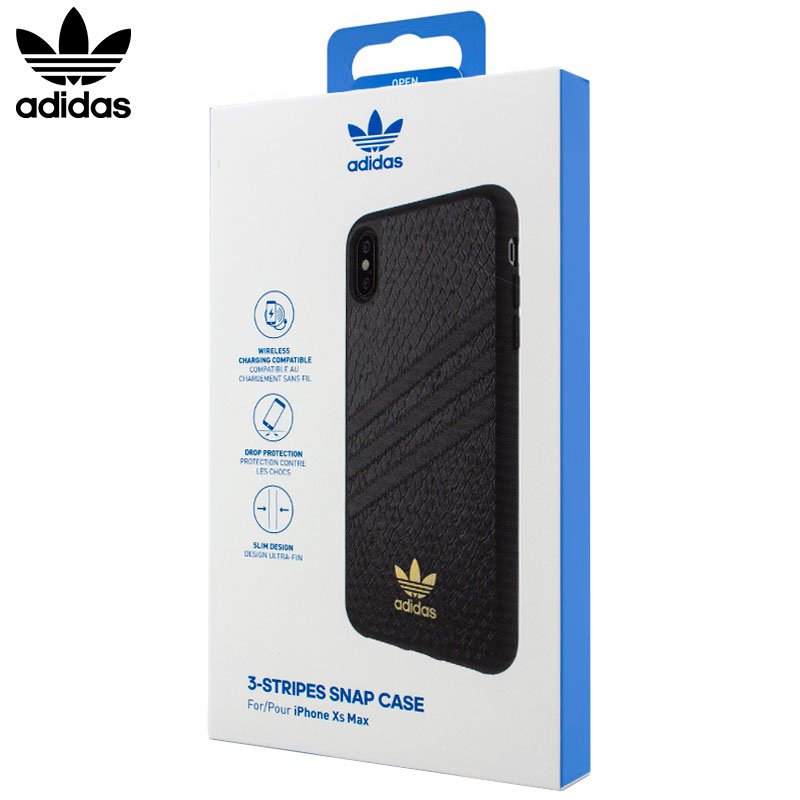 Carcasa IPhone XS Max Licencia Adidas Logo Dorado - Accel Movil - Móviles Accesorios