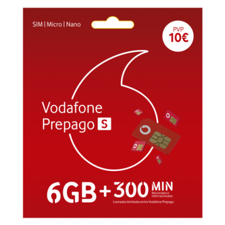 Tarjeta Sim Prepago Vodafone S ( 20GB + ILIM ) - Accel Movil