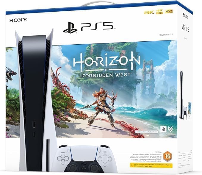 Consola - Sony PlayStation 5 SLIM , 1TB + JUEGO DISCO HORIZON FORBIDDEN  WEST NUEVO SIN ABRIR - Accel Movil - Móviles Y Accesorios