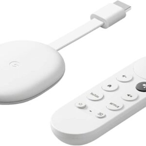 Chromecast con Google TV (HD) Snow - Transmite entretenimiento a tu televisor con el mando por voz - Ve películas y series en HD - Chromecast  | NUEVO