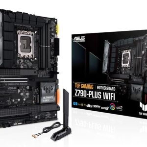ASUS TUF GAMING Z790-PLUS WIFI 6E - Placa base Intel Z790 LGA 1700 ATX (PCIe 5.0, cuatro M.2, 16+1 DrMOS, DDR5, 2.5Gb Ethernet, USB 3.2 Gen 2x2 Tipo C, Thunderbolt (USB4), Aura Sync, AEMP II) | NUEVO