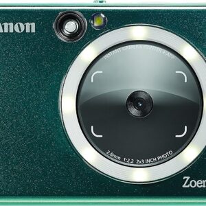 Canon Camera ES Zoemini S2 cámara instantánea + papel fotográfico 10 hojas ZINK ZP-2030 (MicroSD 256GB, impresión móvil, Bluetooth, fotos 5x7.6 cm, batería, 3 modos grabación) Azul Turquesa Oscuro | NUEVO